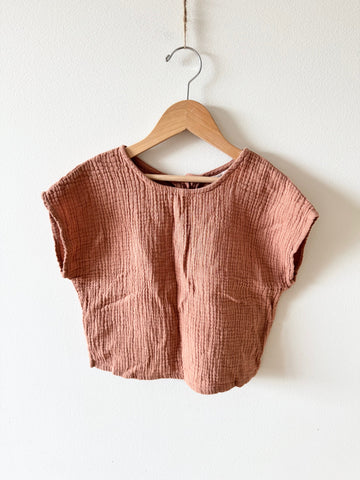 Petits Vilains Cotton Gauze T-Shirt Top • 6-7 years