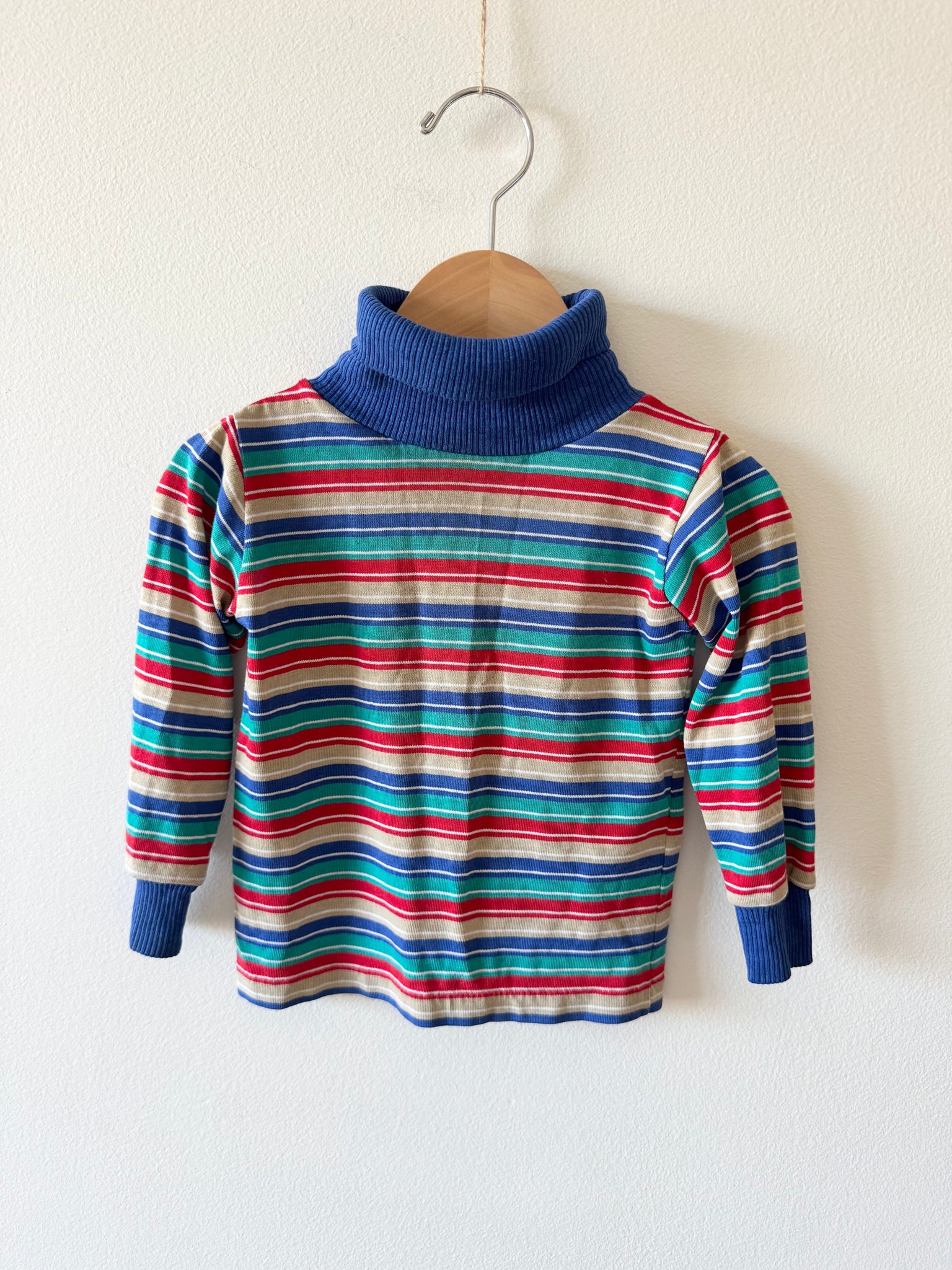 Vintage Buster Brown Striped Turtleneck • 1-2 years