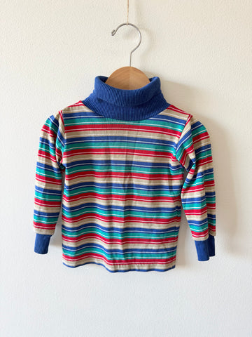 Vintage Buster Brown Striped Turtleneck • 1-2 years