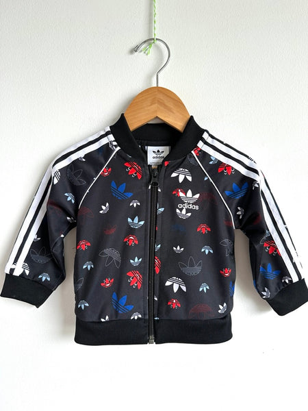 Adidas Black Zip Jacket • 3-6 months