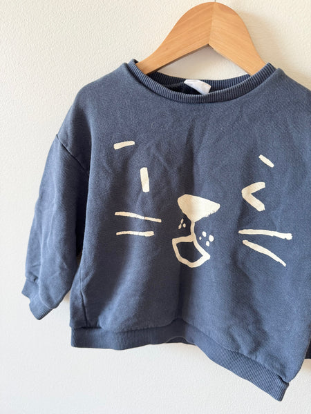 Zara Face Sweatshirt • 2-3 years