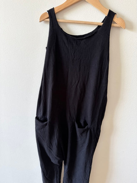 Nununu Black Tank Romper • 4-5 years
