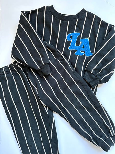 H&M 2pc Striped Sweatsuit • 3-4 years