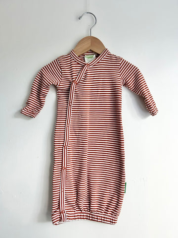 Parade Organics Striped Gown • 0-3 months