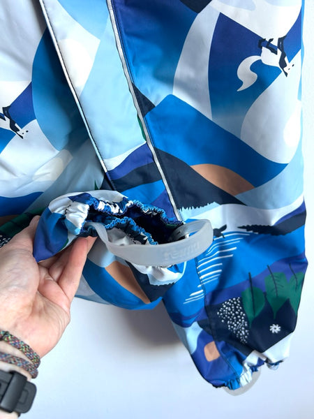 Reima Puhuri Waterproof Blue Snowsuit with Foxes • 2-3 years