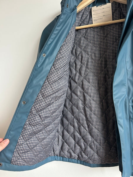 Wheat Kids Quilted Lined Rubberized Rain Jacket • 7 years