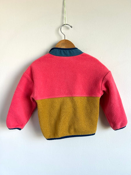 Patagonia Pink Mustard Blue Fleece Zip • 2 years