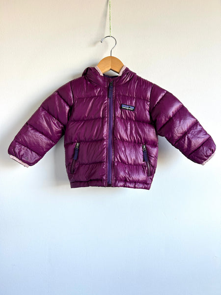 Patagonia Purple High-Loft Down Parka • 12-18 months