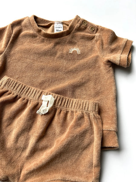 Carter's 2pc Terry Brown Set • 18-24 months