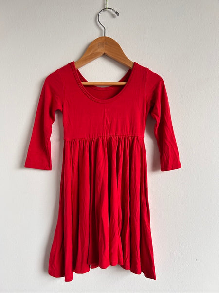 Kyte Red Long Sleeve Twirl Dress • 18-24 months