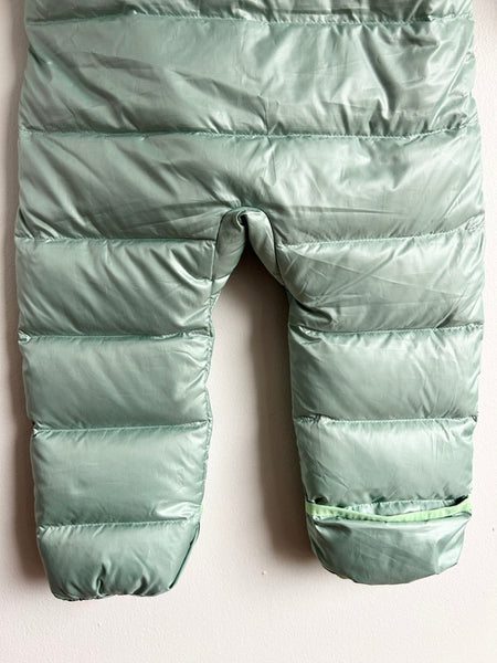 NEW Patagonia Light Green Down Bunting Suit • 6-12 months (fits big)