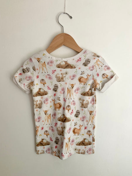 Rose De Vents Woodland Animals T-Shirt • 1-2 yaers