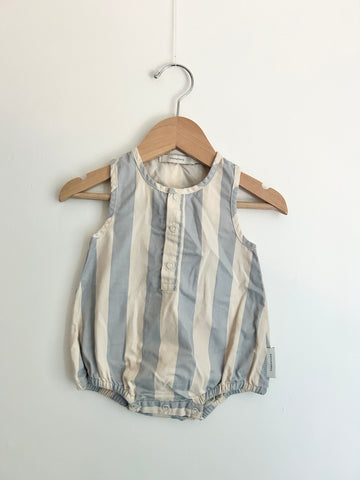 Tiny Cottons Striped Bubble Romper • 3-6 months