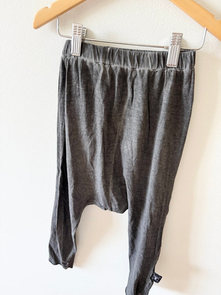 Nununu Drop Crotch Grey Pants • 4-6 years