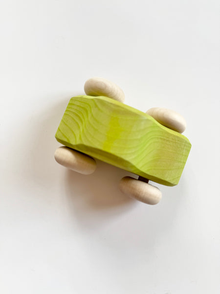 Green Wooden Toy Car
