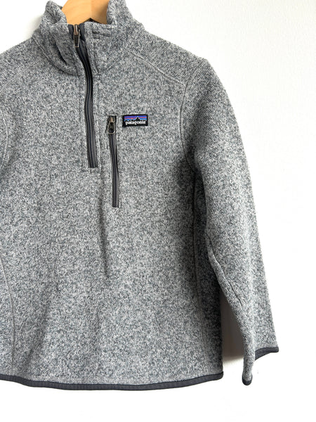 Patagonia Grey Better Sweater 1/4 Zip • 7-8 years