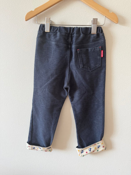 Mikihouse Blue Pants • 3-4 years (100cm)