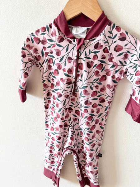 Honeysuckle Swim Co. Pink and Purple Rashguard • 6-12 months