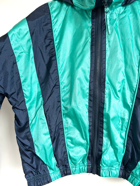Vintage R&R Windbreaker Jacket with Hood • 7-9 years