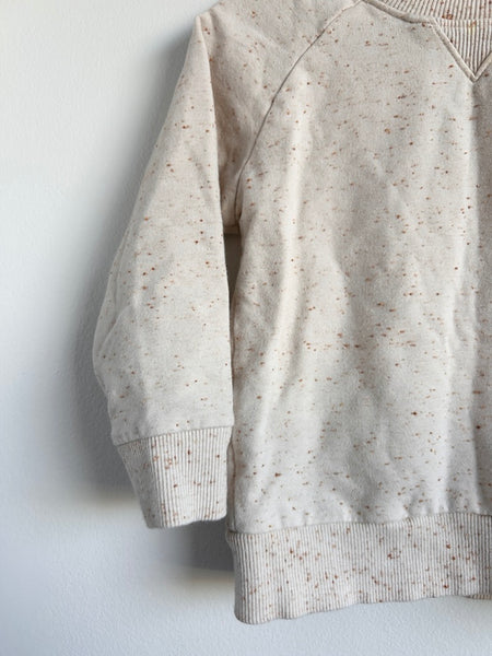 Jamie Kay Cream Speckled Crewneck Sweater • 2-3 years