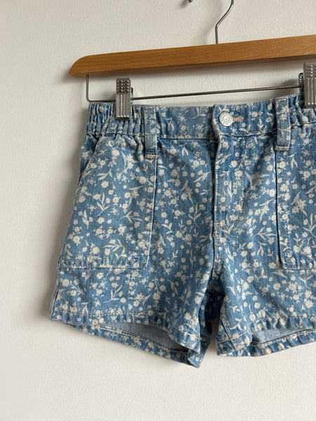 Old Navy Denim White Floral Printed Shorts • 8 years