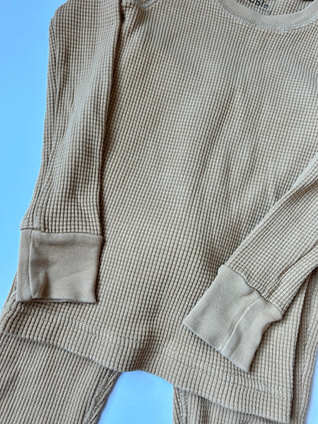 Noble 2pc Tan Waffle Set • 5-6 years