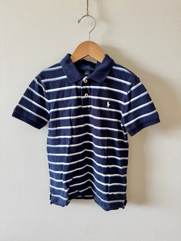 Polo Striped Blue Polo Shirt • 6 years