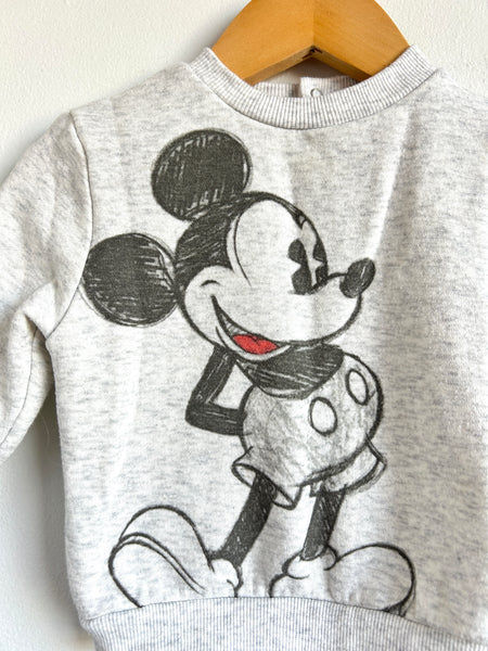 Joe Fresh x Disney Mickey Grey Sweatshirt • 12-18 months