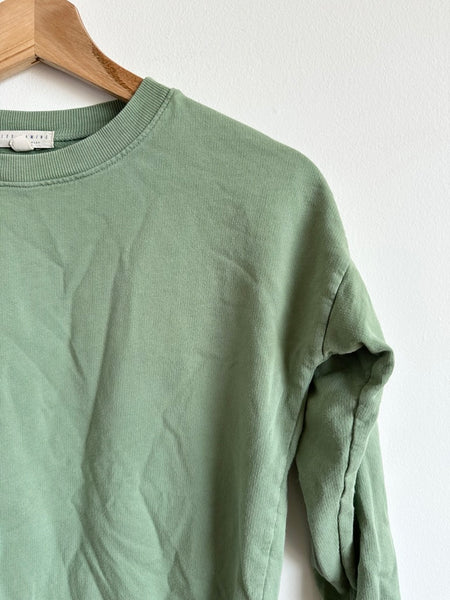 Les Gamins Green Cotton Sweatshirt • 7-9 years