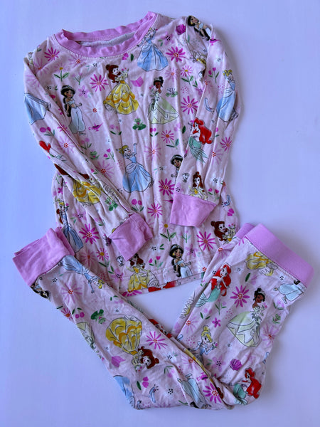 Little Sleepies x Disney Princess Pink 2pc Bamboo Long Sleeve Jammies • 2 years