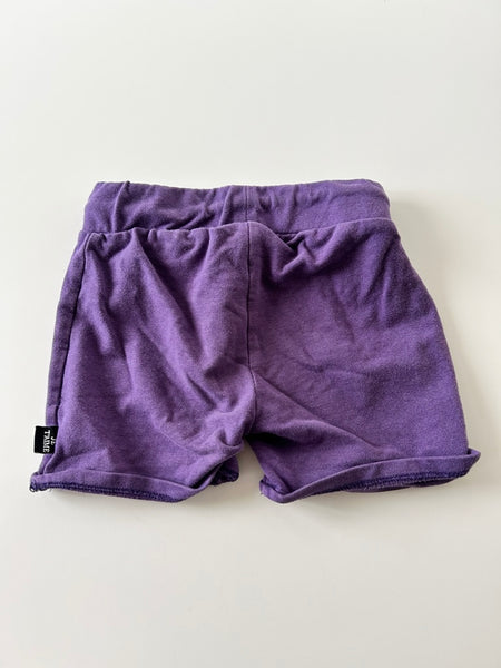 Whistle and Flute Purple Drawstring Shorts • 3-4 years *