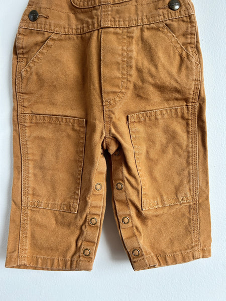 Carhartt Brown Overalls • 6-12 months