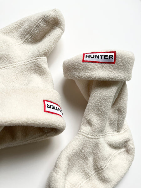 Hunter White Fleece Boot Liners • 5c-7c