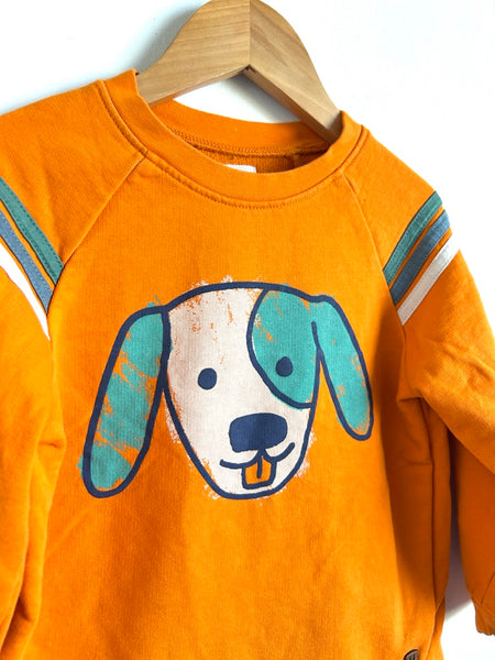 Hatley Orange Dog Crew Neck • 4 years