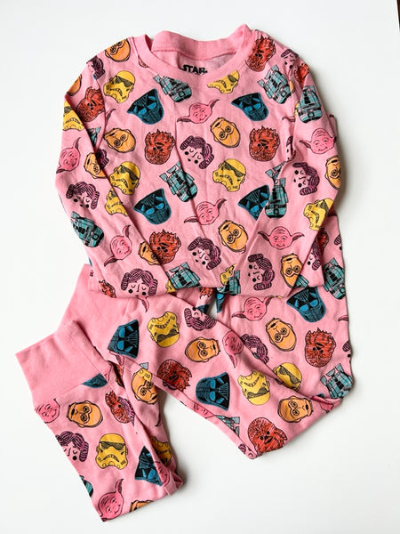 Spotted Zebra x Disney Pink Star Wars Jammies 2pc • 6 years