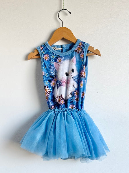 Rock Your Kids Cat Tutu Onesie Dress • 2 years