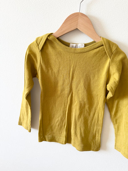 Mabo Gold Long Sleeve Cotton Top • 2-3 years