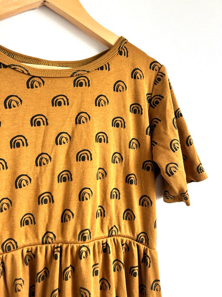 Little and Lively Brown Rainbow Dress • 10-12 years