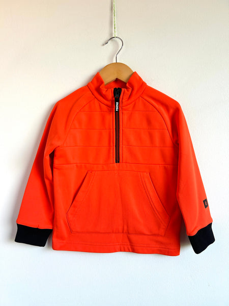 Reima Orange 1/4 Zip Sweater • 3-4 years (104)