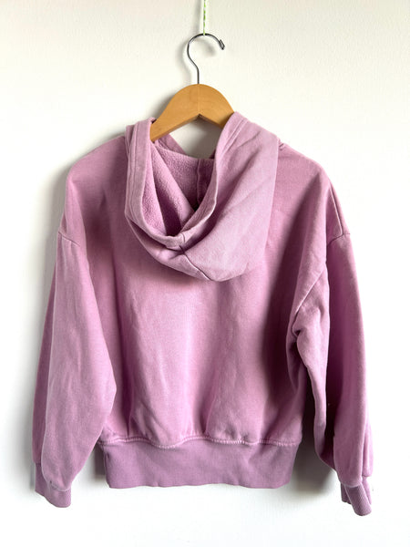 George Purple Hoodie with Flowers • 7-8 years (medium)