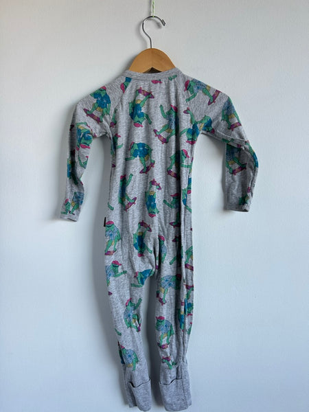 Bonds Crocodile Skateboard Zip Romper • 18-24 months