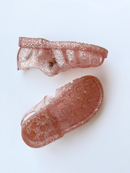 Gap Pink Sparkly Jelly Sandals • 6c