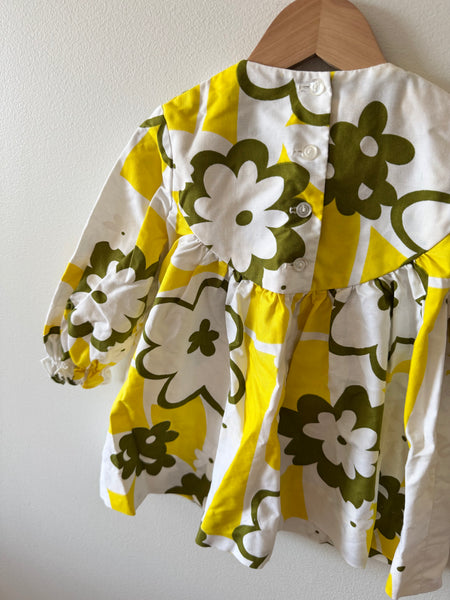 Vintage McInnery by Nalu Honolulu Yellow and Green Dress • 2-3 years