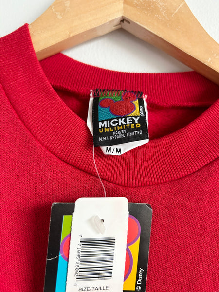 NEW Vintage Mickey Unlimited Red Sweatshirt • 9-11 years (medium)