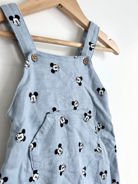 H&M Mickey Shortalls • 2-4 months