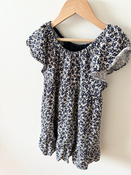 Zara Blue Floral Dress • 4-5 years