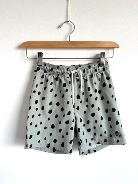 Miles the Label Green Polkadot Swim Shorts • 6 years