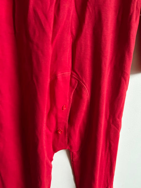 Arborist Red Adult Waffle Romper • Medium (5'6-5'10)