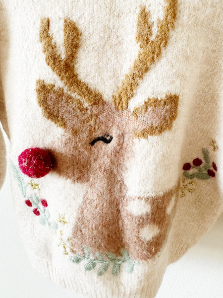 Zara Reindeer Sweater • 1-3 years