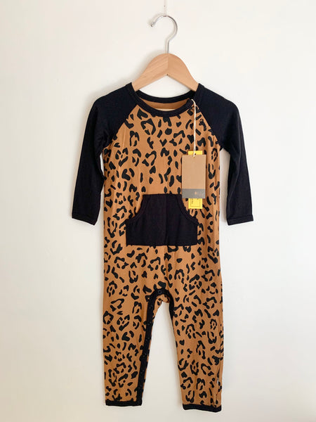 NEW Kyte Leopard Print Pocket Romper • 2 years